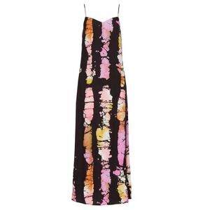 Busayo x RTR Tie Dye Slip Dress in Black Multi, Size S​